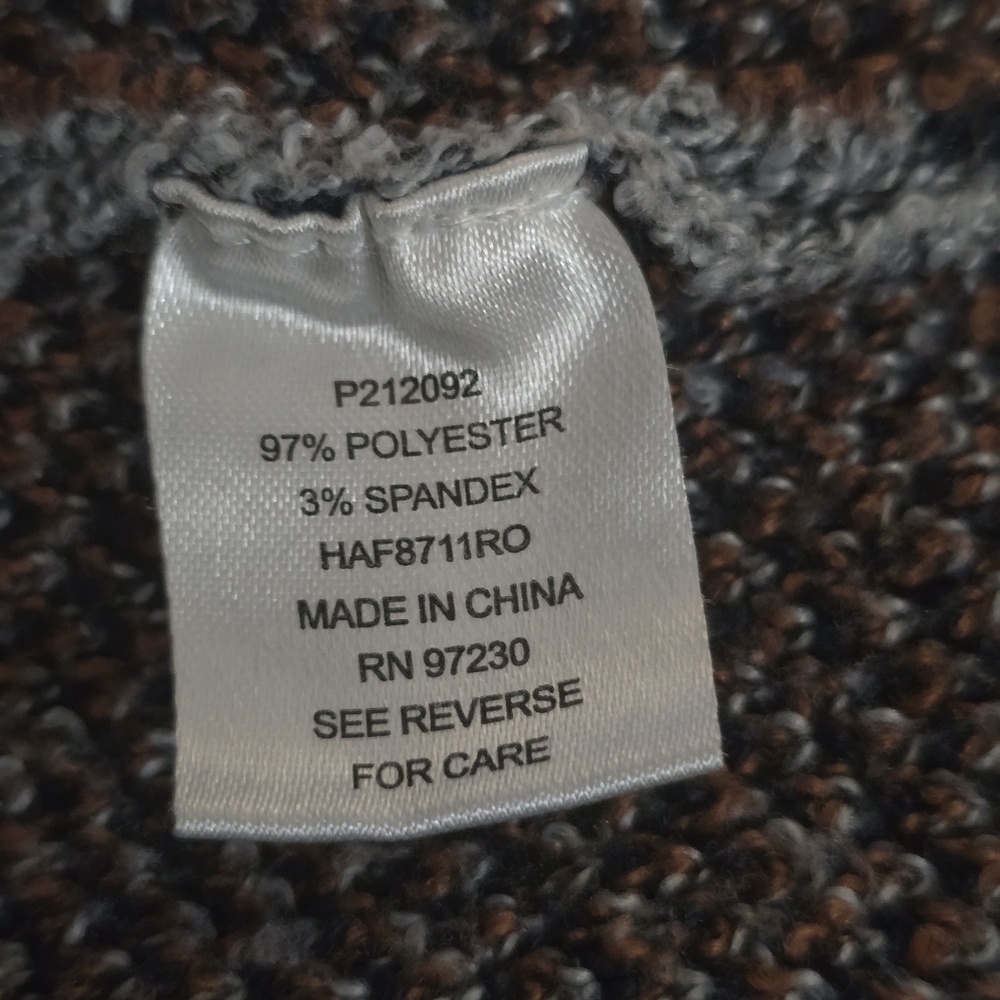 Absolutely Famous Kids Geometric Pattern Jacket - Gray and Brown - Picture 6 of 6